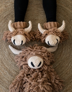 Highland Coo Booties - Adult