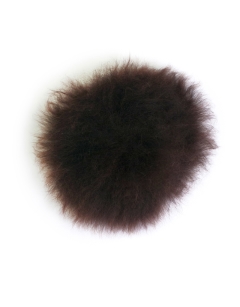 Cocoa Alpaca Fur Pom Pom