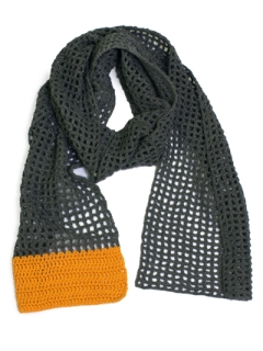 Block-Colour Filet Scarf pdf