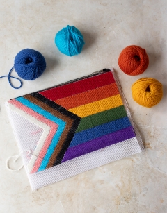 Pride Flag Bargello Schematic