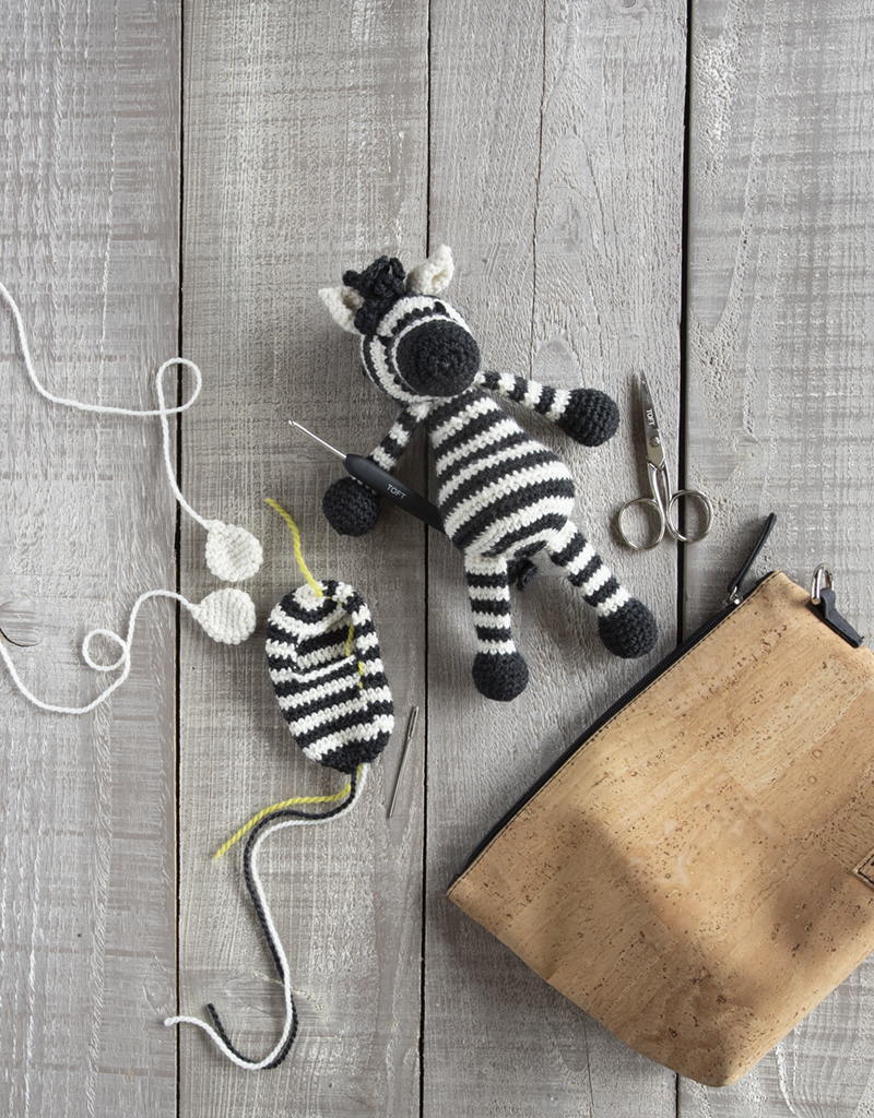 Infant Zebra Booties Crochet Kit | TOFT