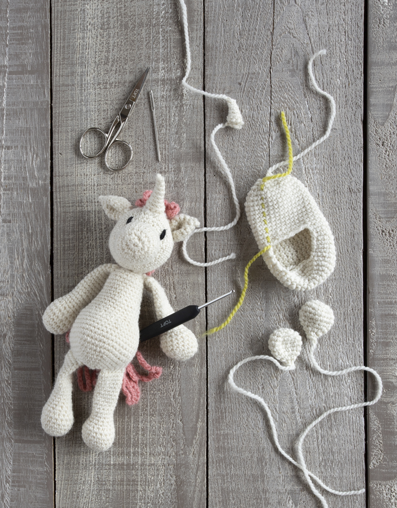 Infant Unicorn Booties Crochet Kit TOFT