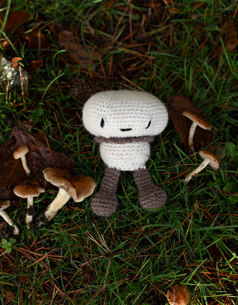 Button Mushroom Crochet Vegetable Kit