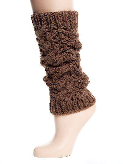 Cable Lace Legwarmers Knitting Pattern