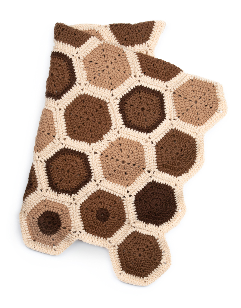 Crochet Hexagon Blanket Honeycomb TOFT