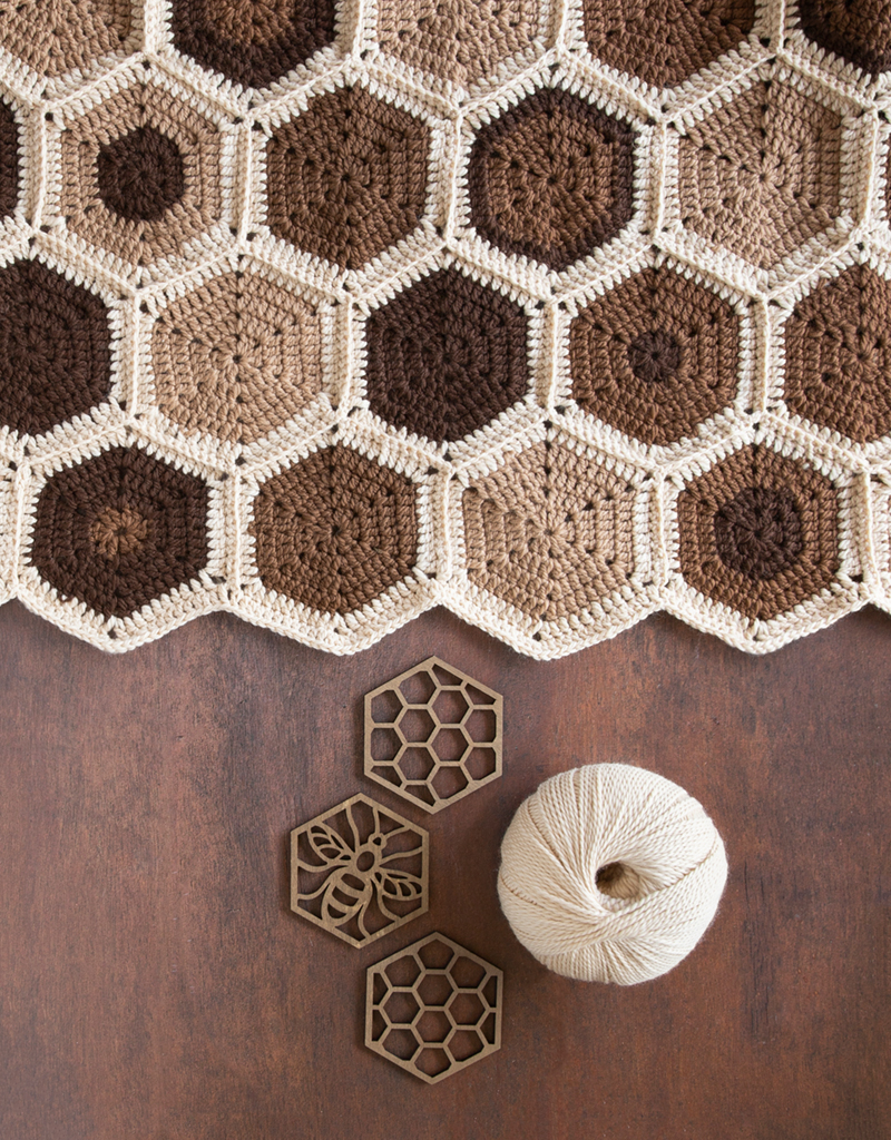 Crochet Hexagon Blanket Honeycomb TOFT