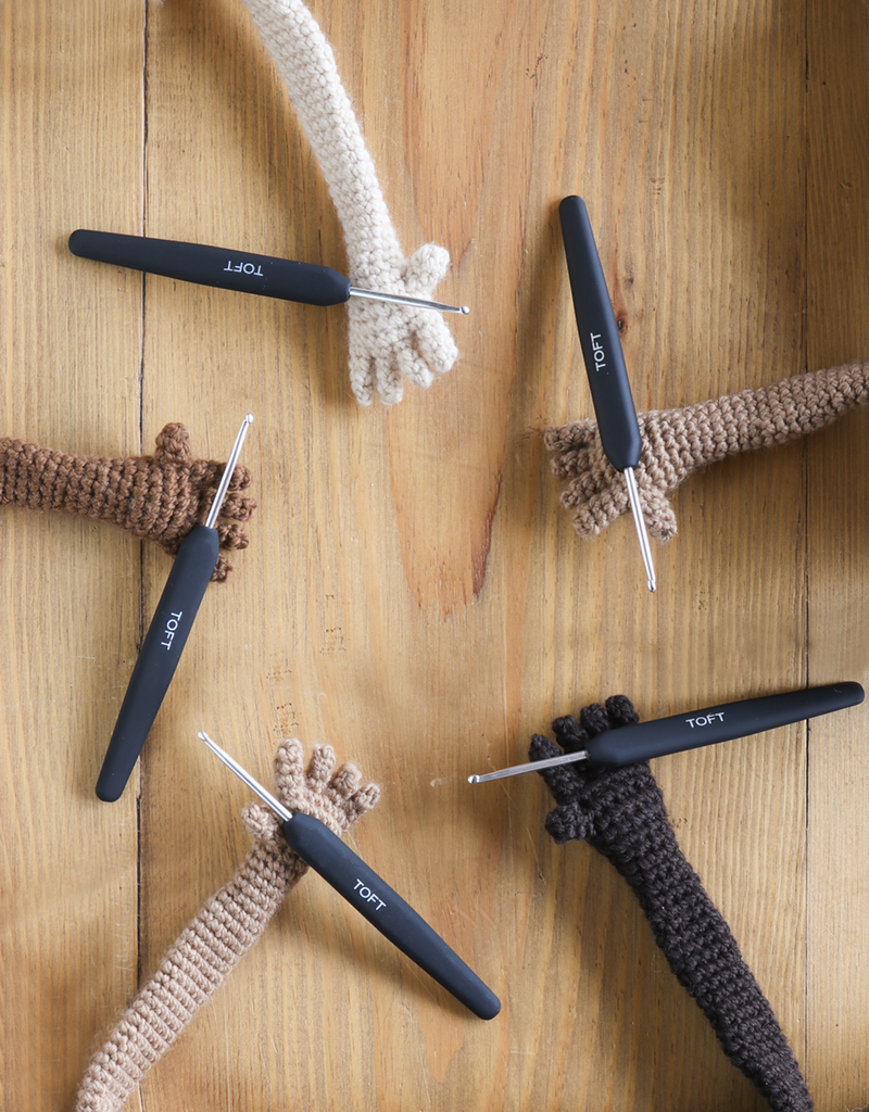 Knit Pro Crochet Hooks soft grip aluminium hooks.