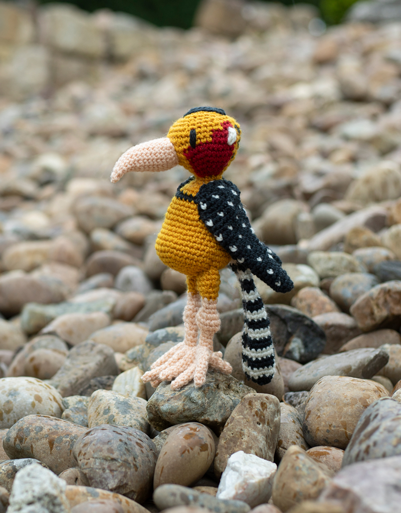 Red and Yellow Barbet Crochet Bird Kit | TOFT