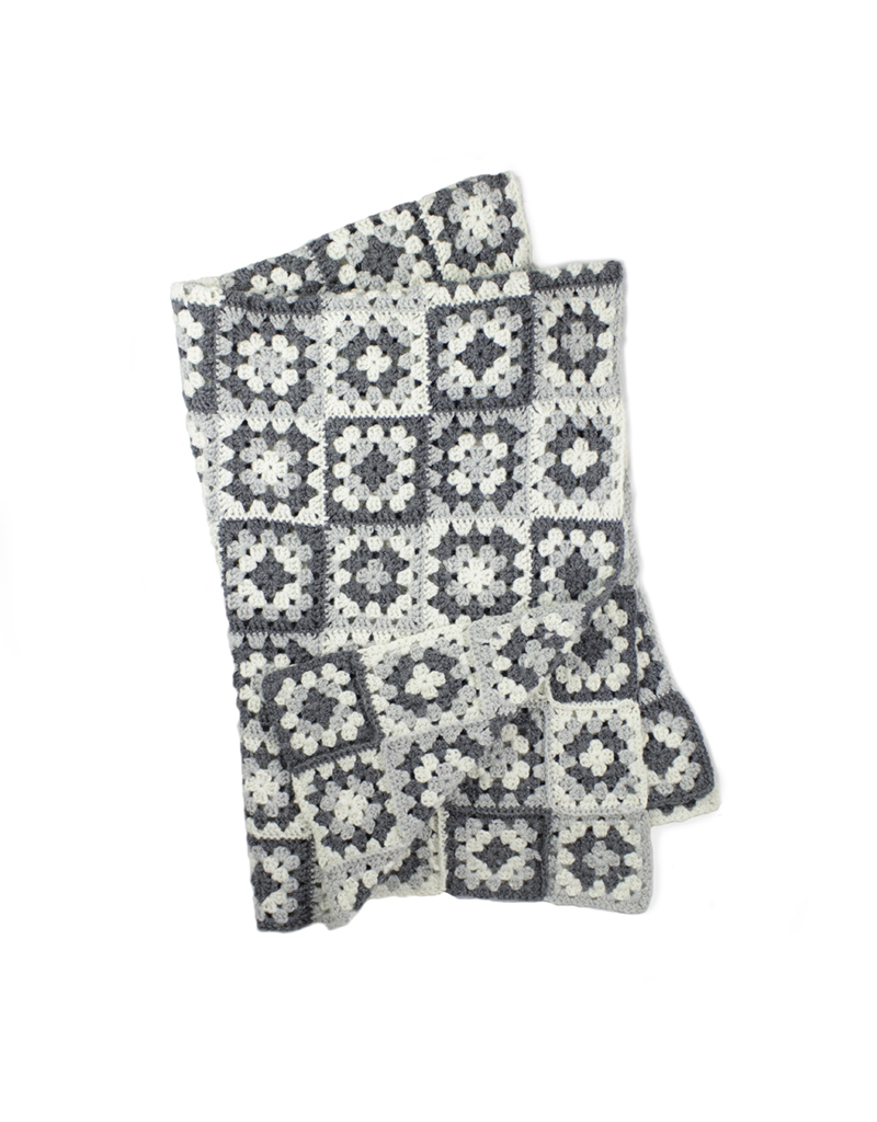 TOFT Blanket Crochet Project Granny Square Blanket British Wool Yarn Crochet Pattern