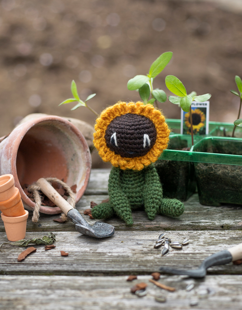 Crochet your own Mini Sunflower Crochet Kit TOFT