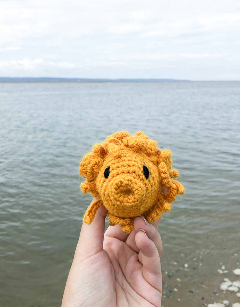 Toft-Edward's Menagerie-Ginny the Pufferfish-Mini Crochet Kit