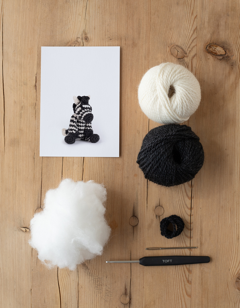 Mini Zebra Easy Crochet Kit | TOFT