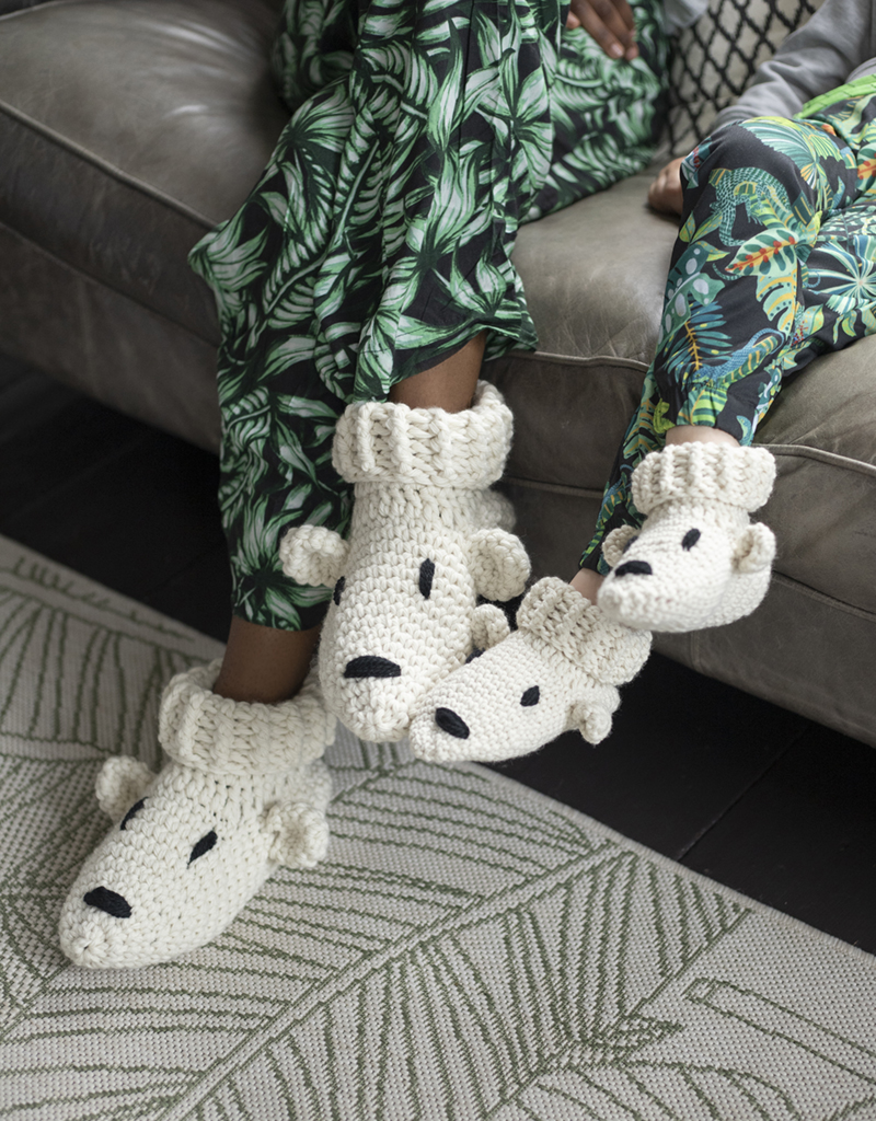 Polar bear slippers adults on sale