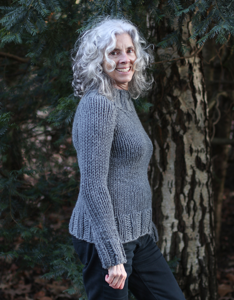 CHUNKY Alpaca Jumper easy knitting pattern: alpaca knitting kit British  wool.