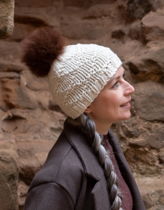 Cocoa Alpaca Pom Pom
