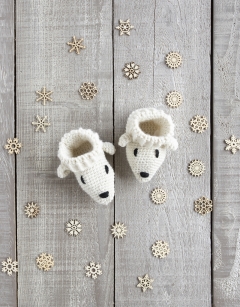 Polar Bear Booties - Infant 