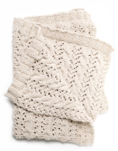Cable Lace Blanket 