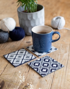 Bargello Tile Coaster Kit: Amsterdam