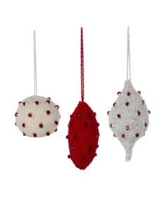 Beaded Knitted Baubles 