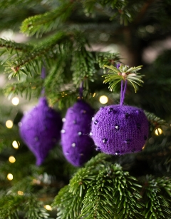 Beaded Knitted Baubles 