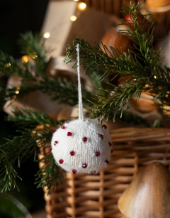 Beaded Knitted Baubles 