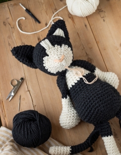 Giant Paddy the Black and White Cat