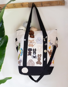 Fabric Cross-Body Strap: Black