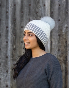 Block Colour Brioche Hat