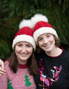 Cable Santa Hat