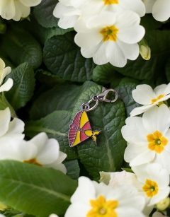 Nova the Rosy Maple Moth Enamel Centraliser