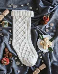 Christmas Cable Stocking 