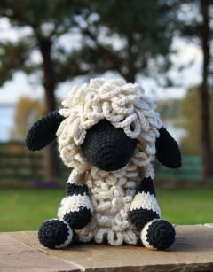 Giant Lisa the Valais Black Nose Sheep