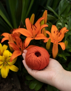 TOFT Orange DK Yarn 25g