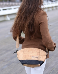 Cork Cross-body Bag Strap: Natural
