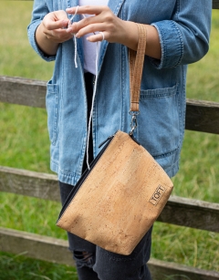 Cork Project Bag Wrist Strap: Natural