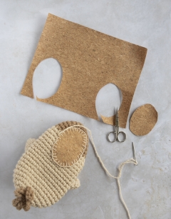 Non-slip cork sole fabric