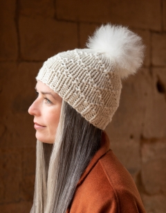 Cream Alpaca Fur Pom Pom