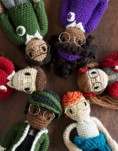 Black Mini Doll Glasses