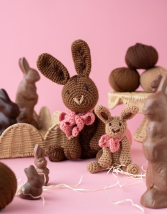Chocolate Rabbit Family