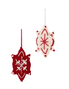 Embroidered Star Decoration