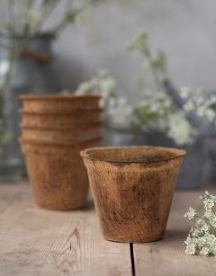 Stack of Coir Pots