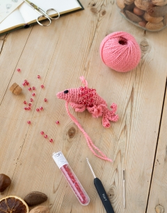 Beaded Prawn Decoration