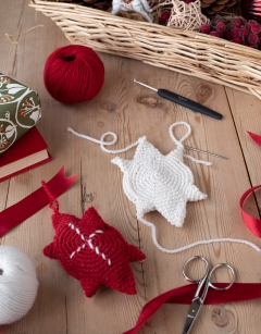 Embroidered Star Decoration