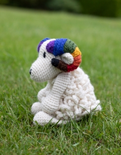 Dougie the Pride Ram: Rainbow Flag