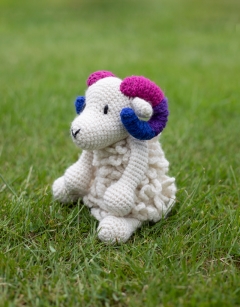 Dougie the Pride Ram: Bisexual Flag