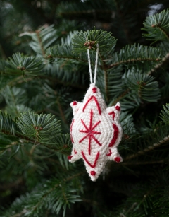 Embroidered Star Decoration