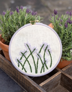 Lavender Embroidery Hoop