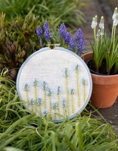 Muscari Embroidery Hoop