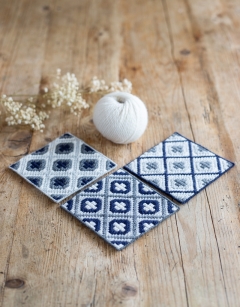 Bargello Tile Coaster Kit: Amsterdam