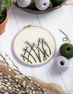 Lavender Embroidery Hoop